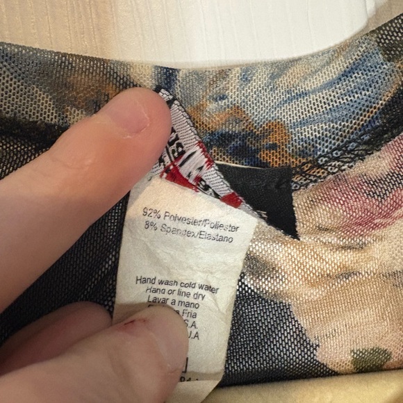 Fashion Magazine Black Floral Mini Dress - Picture 3 of 6